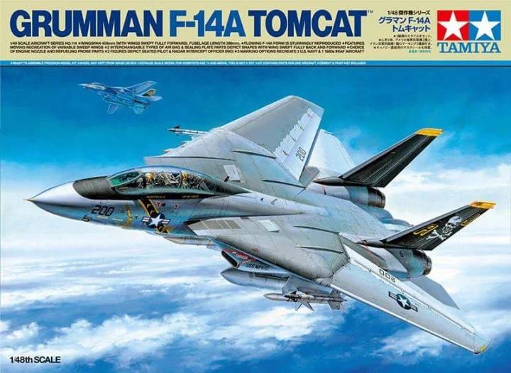 Tamiya 1/48 F-14A Tomcat Vf-84orvf-2 Model Kit — box art