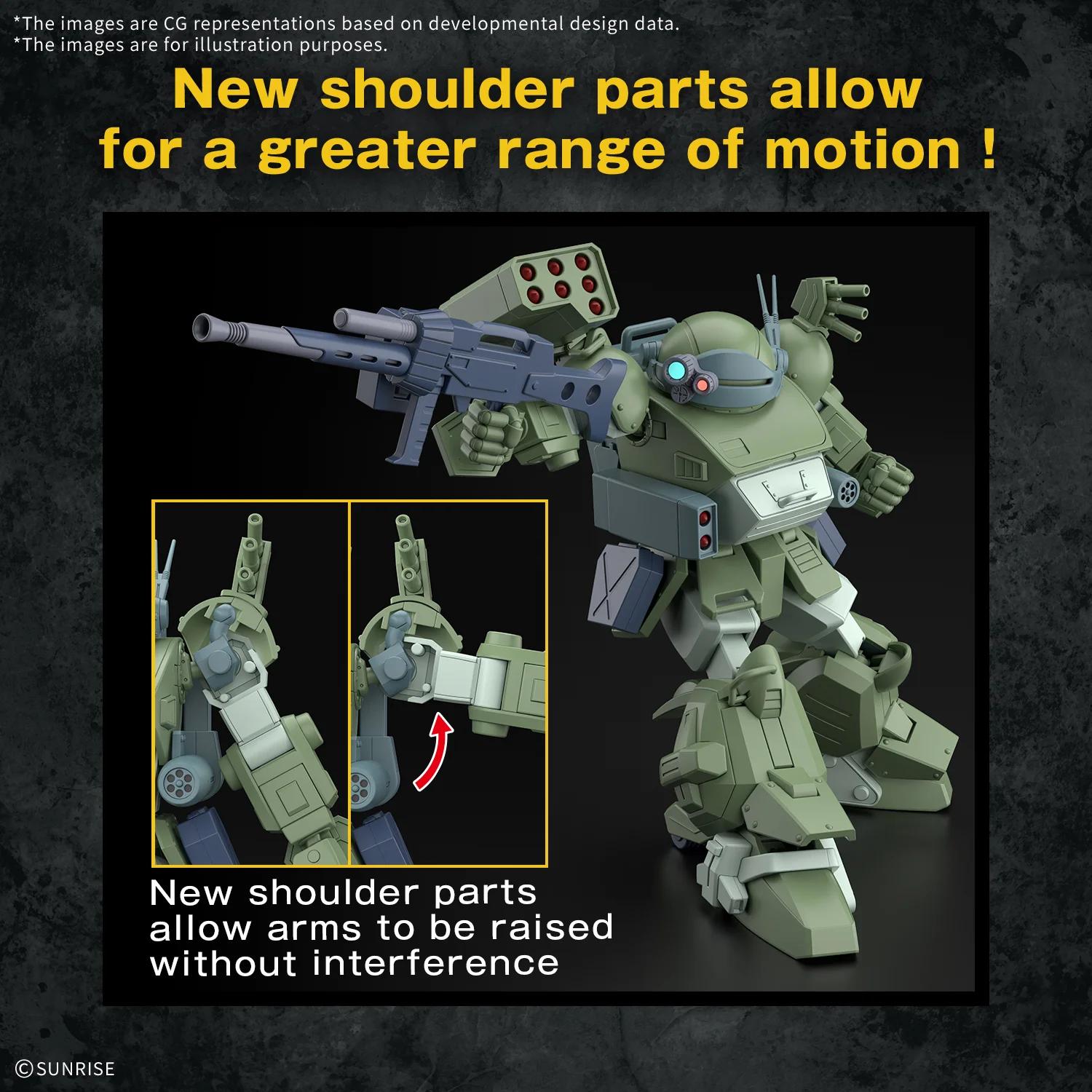 Bandai 1/144 HG Scopedog Turbo Custom Model Kit — official product photo 4