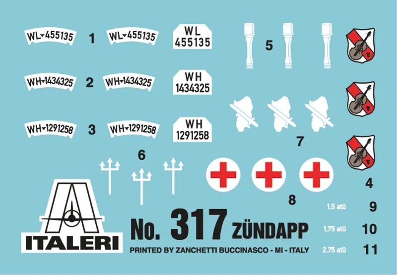 Italeri 1/35 Ks750 Zundapp Motorcycle Model Kit — official product photo 5