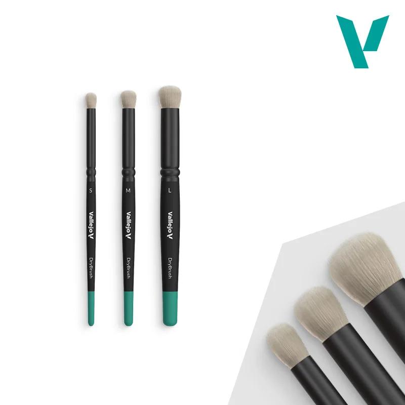Vallejo Dry Brush Set Natural Hair S M L — product photo