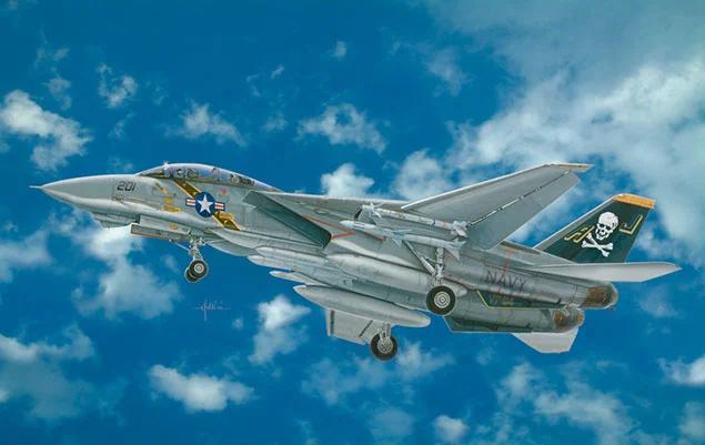 Italeri F14a Tomcat US Navy Fighter 48 Model Kit — box art