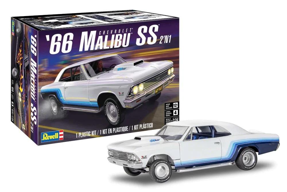 Revell 1/24 66 Chevy Malibu Ss 2n1 Model Kit — box art