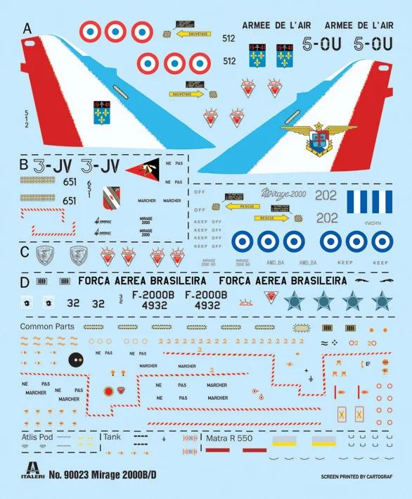 Italeri 1/72 Mirage 2000d Model Kit — official product photo 2