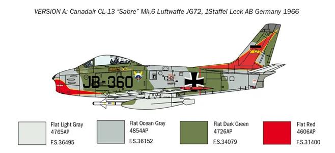 Italeri 1/48 F-86E Sabre — official product photo 3