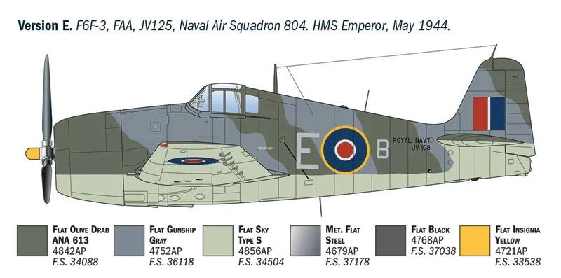 Italeri 1/72 Grumman F6f-3 5 Hellcat Model Kit — official product photo 6