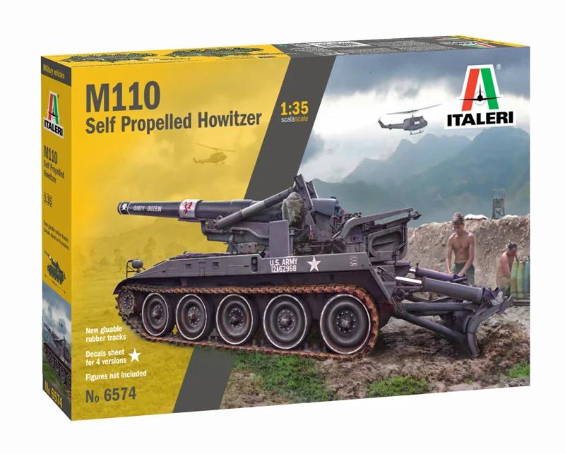 Italeri 1/35 M110a1 Self Propelled Howitzer Model Kit — official product photo 2
