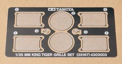 Tamiya German King Tiger Etch Grille Model Kit — box art