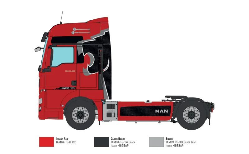 Italeri 1/24 Man Tgx 18 500 Xxl Lion Pro Ed Model Kit — official product photo 3