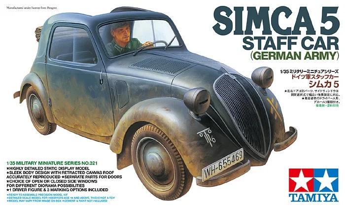 Tamiya 1/35 Simca 5 Staff Car German Model Kit — official product photo 1
