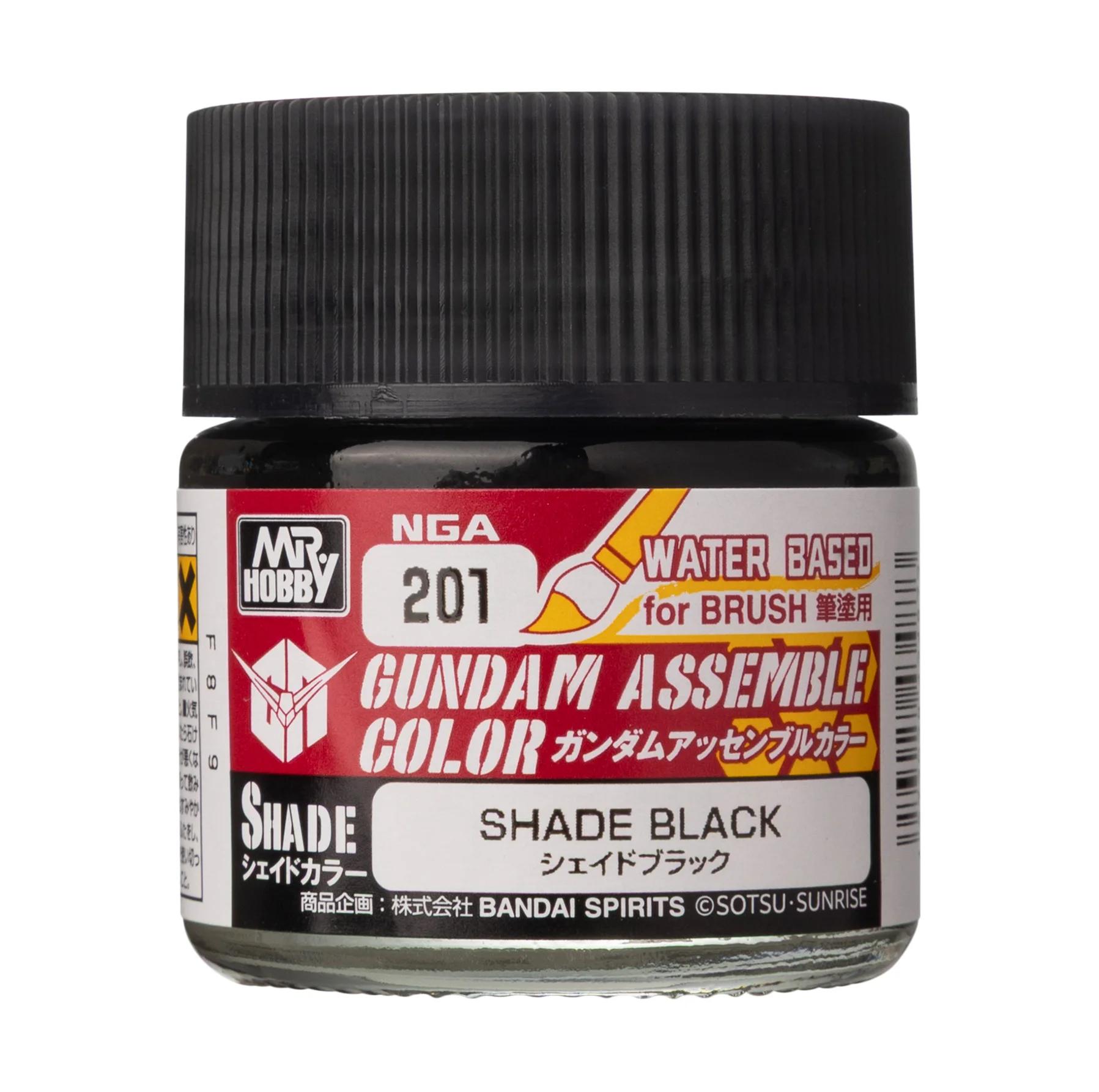 Mr. Hobby Gundam Assemble Color Shade Black (NGA201) 10 ml — official product photo 1