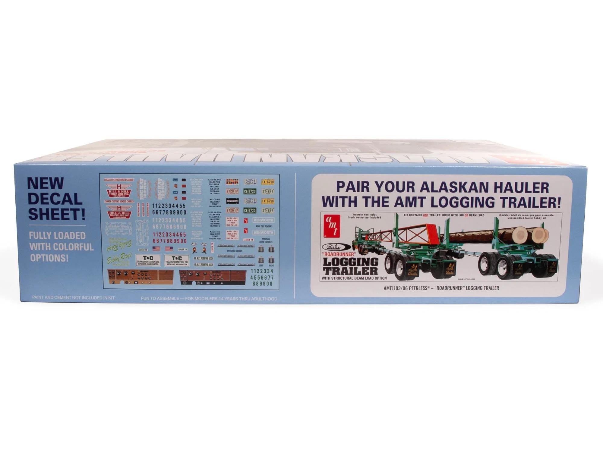 AMT 1/25 Alaskan Hauler Kenworth Tractor Model Kit — official product photo 2