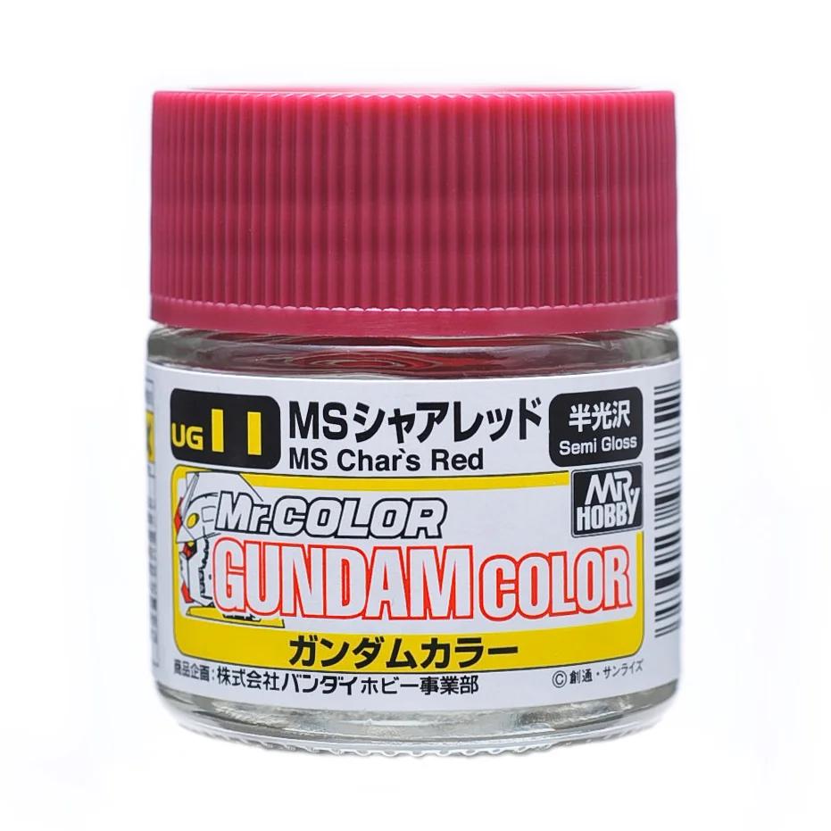 Mr. Hobby Gundam Color MS Char’s Red (UG11) 10 ml — official product photo 1