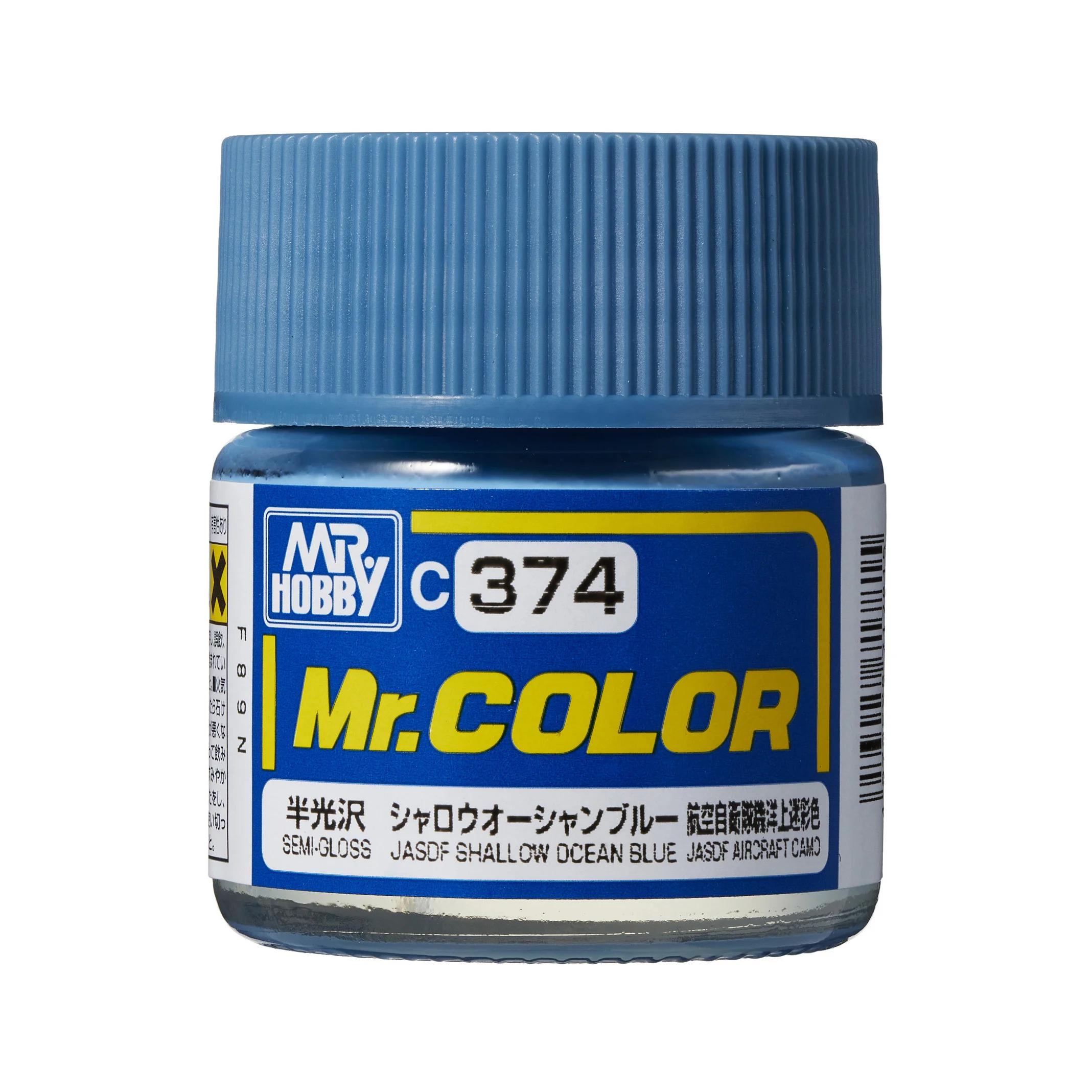 Mr. Hobby Mr. Color JASDF Shallow Ocean Blue (C374) 10 ml — official product photo 1