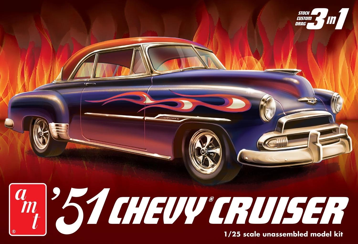 AMT 1/25 1951 Chevy Custom Cruiser Model Kit — box art