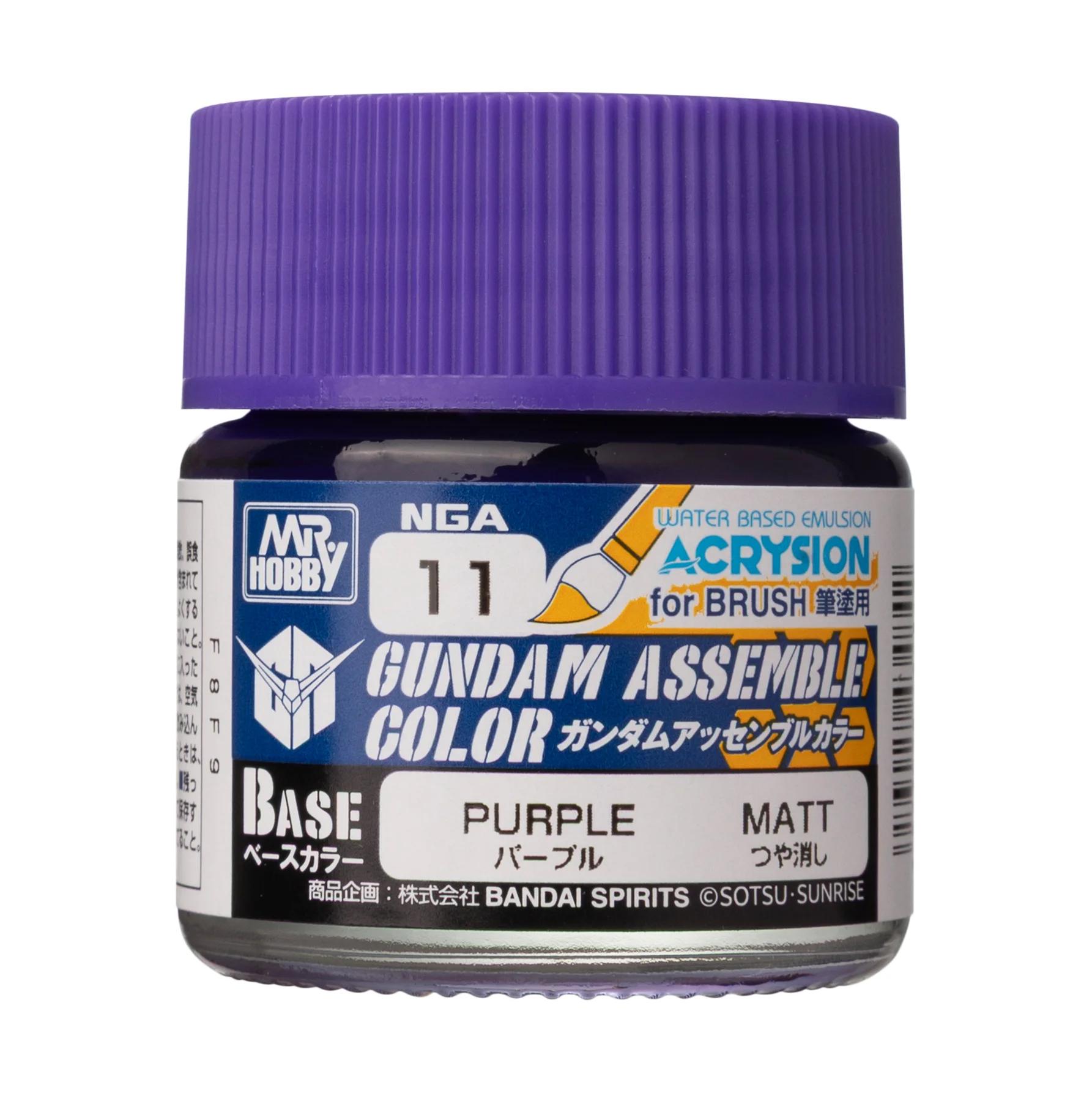 Mr. Hobby Gundam Assemble Color Purple (NGA11) 10 ml — official product photo 1