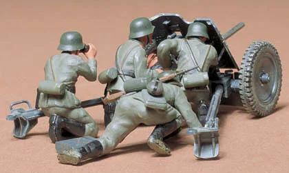 Tamiya 1/35 Ger 37mm Anti-tk GN Pk Model Kit — box art
