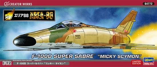 Hasegawa 1/72 F-100D Micky Scymon Model Kit — box art