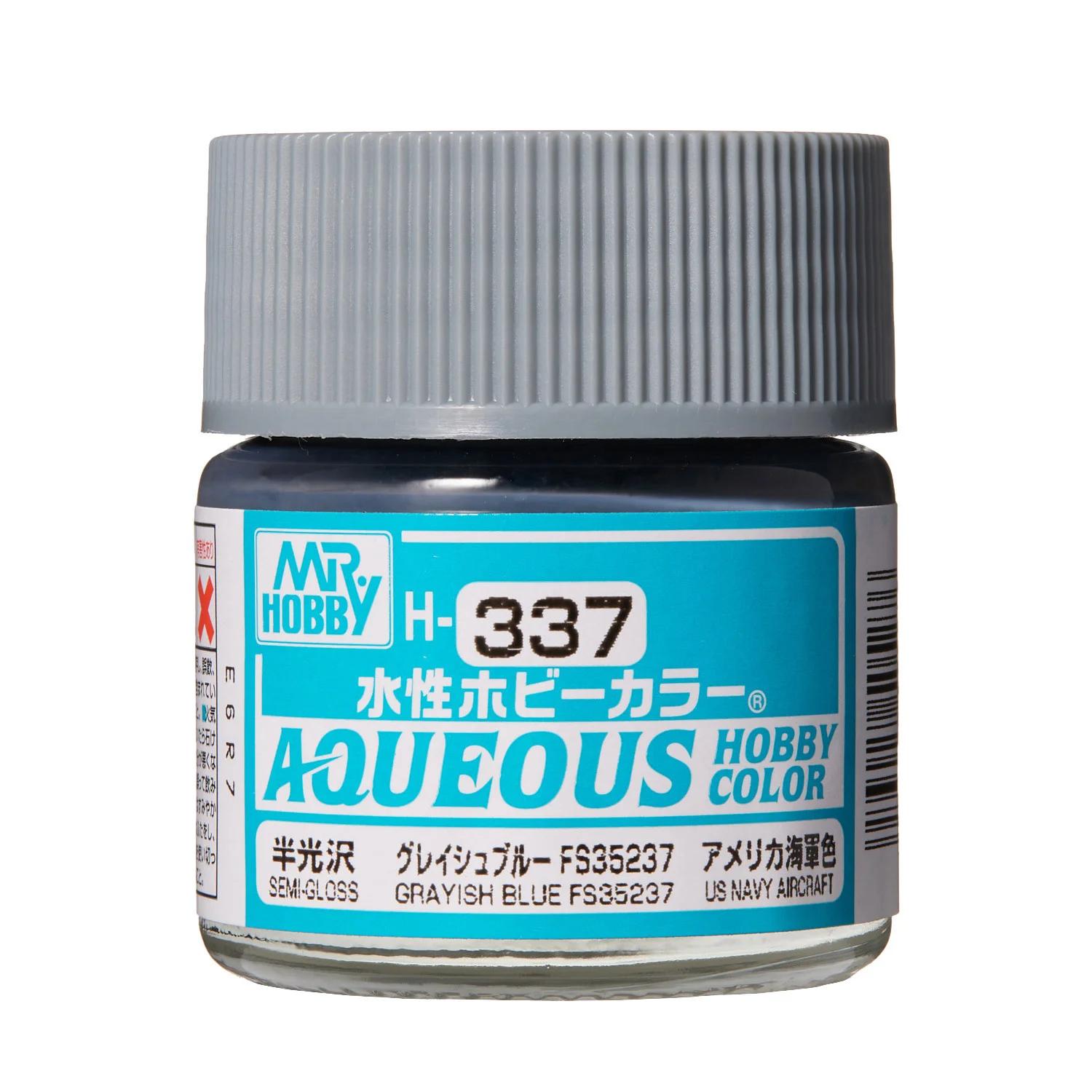 Mr. Hobby Aqueous Hobby Color Grayish Blue FS35237 (H337) 10 ml — official product photo 1
