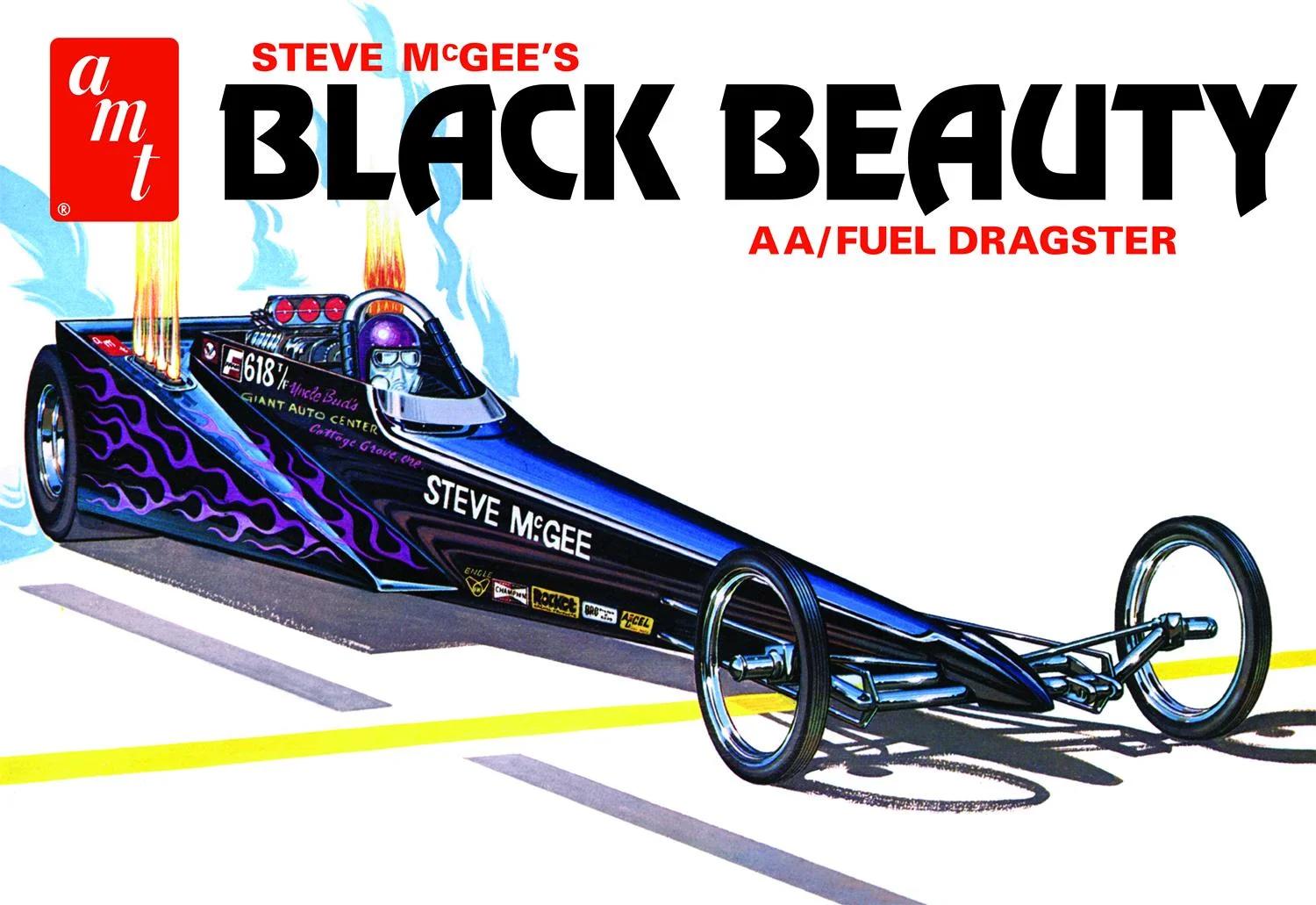 AMT 1/25 Steve Mcgee Blk Beauty Wedge Drgstr Model Kit — box art