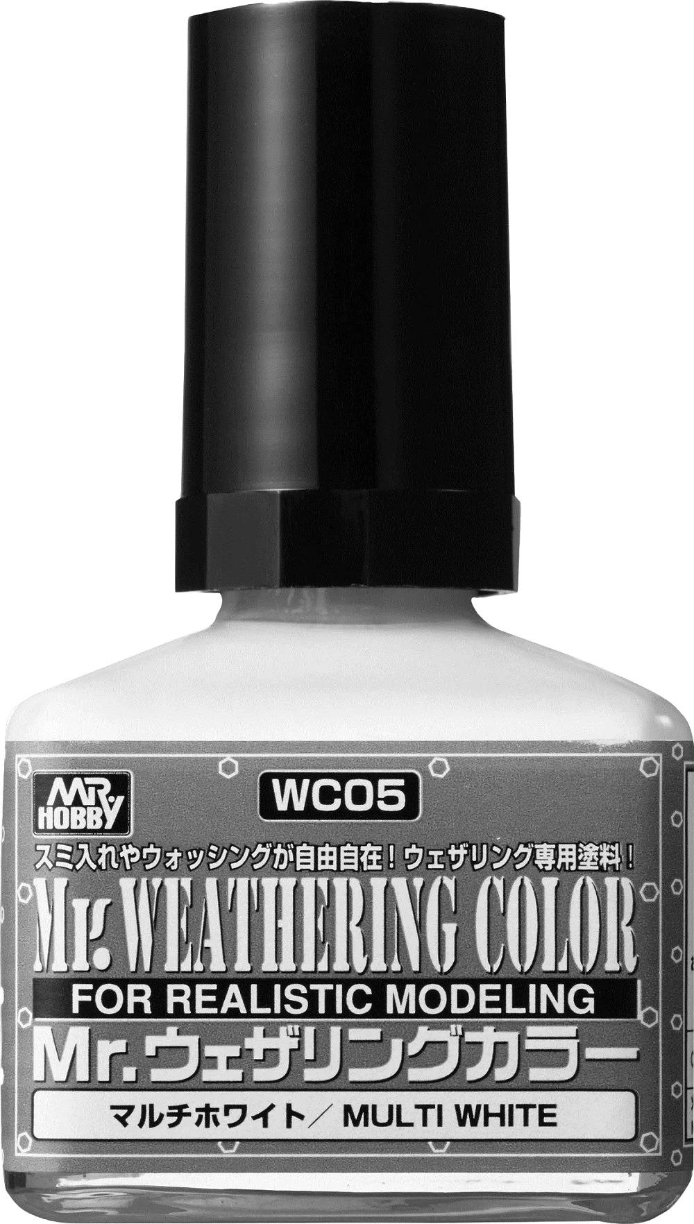 Mr. Hobby Weathering Color White (WC05) 40 ml — official product photo 1