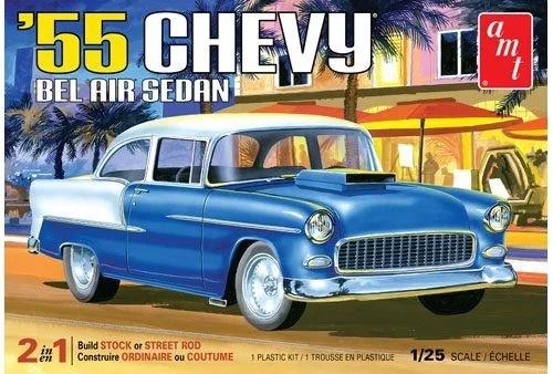 AMT 1/25 55 Chevy Bel Air Sedan Model Kit — box art