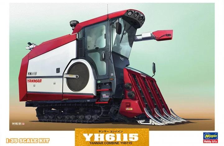 Hasegawa 1/35 Yanmar Combine Yh6115 Harvst Mach Model Kit — box art