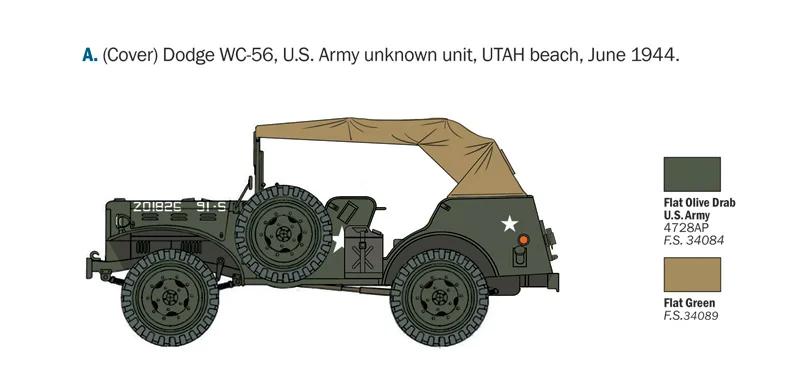 Italeri 1/35 WC-56 Dodge 57 Command Car Model Kit — official product photo 4