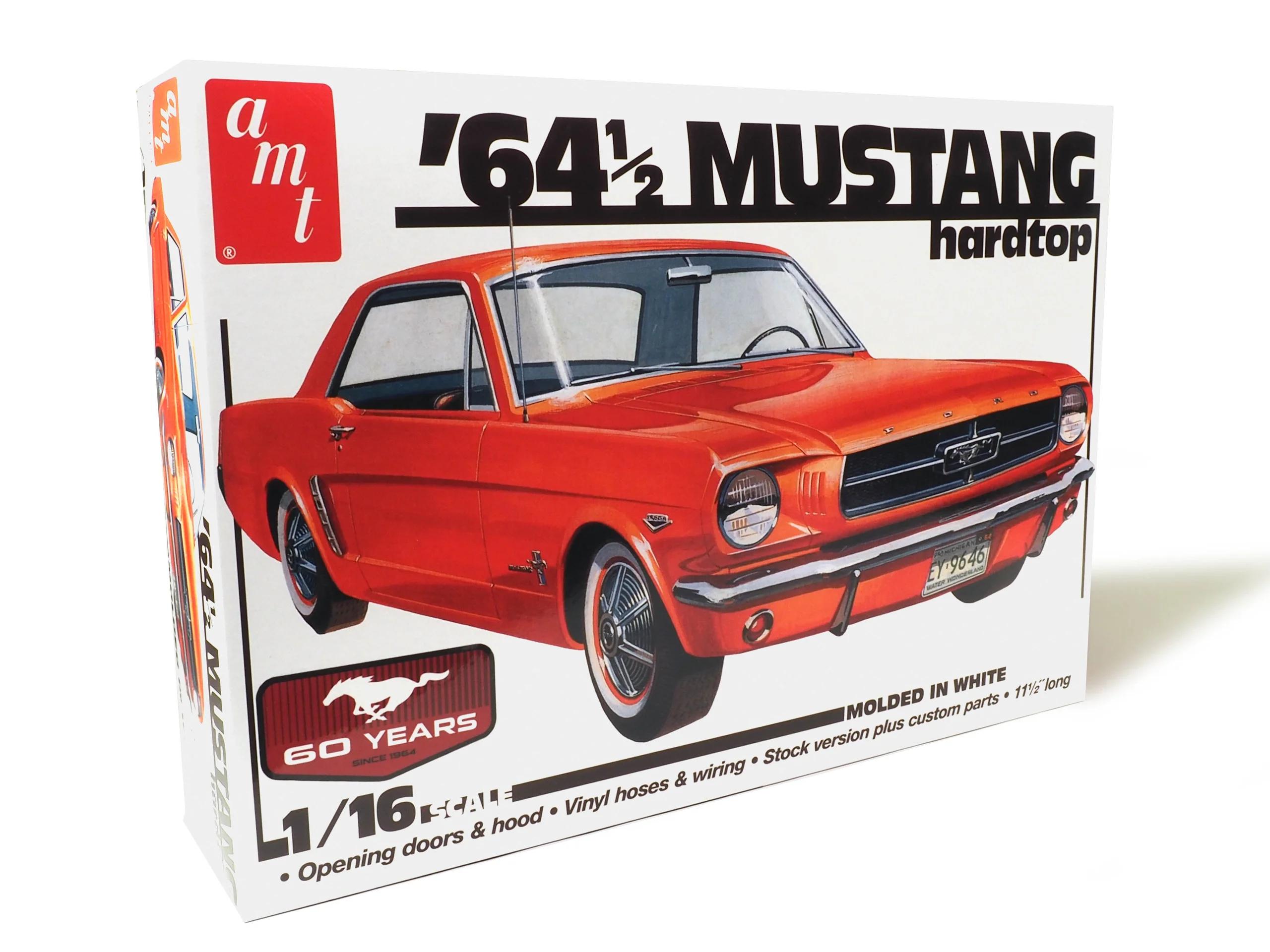 AMT 1/16 1964 1 2 Mustang Coupe 60th Annv Model Kit — official product photo 1