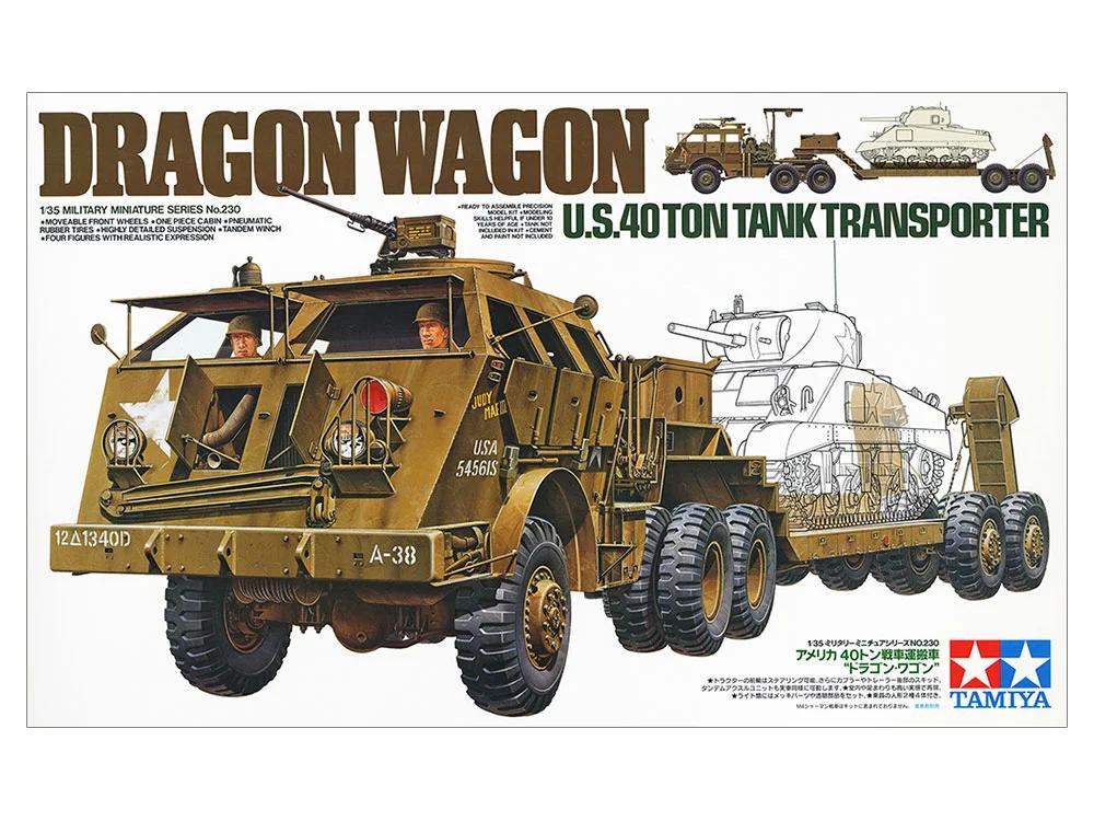 Tamiya 1/35 US 40ton Dragon Wagon Model Kit — official product photo 1