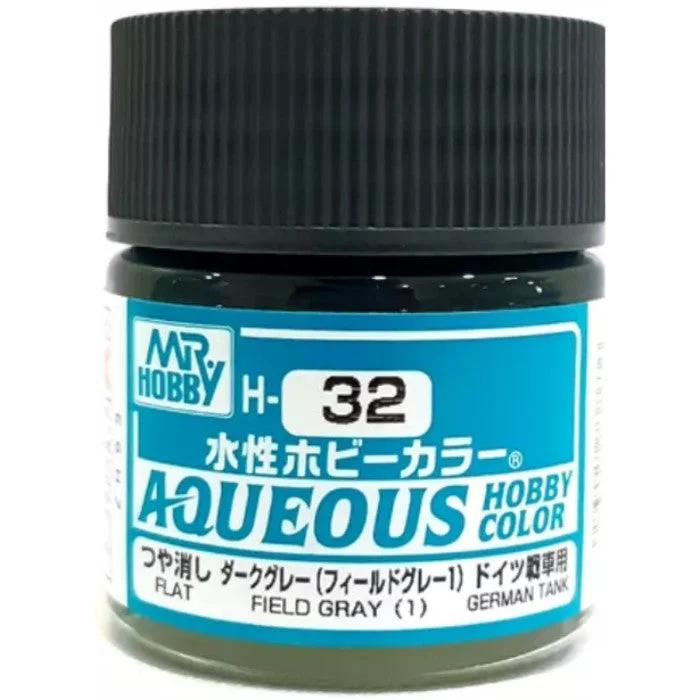 Mr. Hobby Aqueous Hobby Color H32 Field Gray (1) Gloss 10ml — product photo