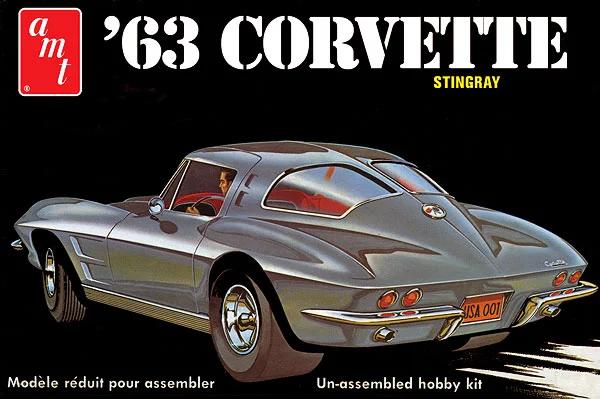 AMT 1/25 1963 Corvette Split Window Model Kit — box art