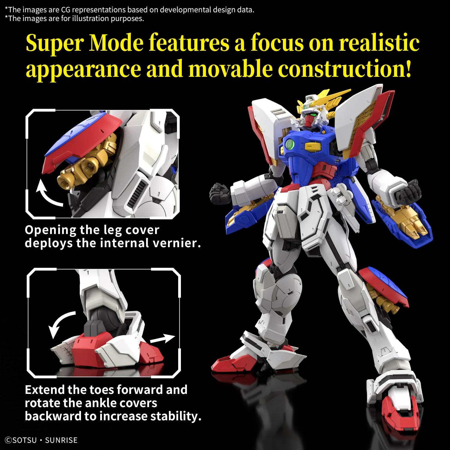Bandai 1/144 RG Shining G Model Kit — official product photo 5