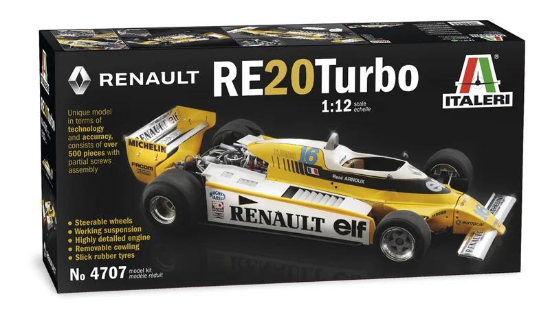 Italeri 1/12 Renault Re 20 Turbo Model Kit — official product photo 2