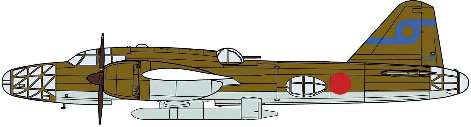 Hasegawa 1/72 Mitsubishi Ki67 4 Heavy Hiryu Model Kit — official product photo 1