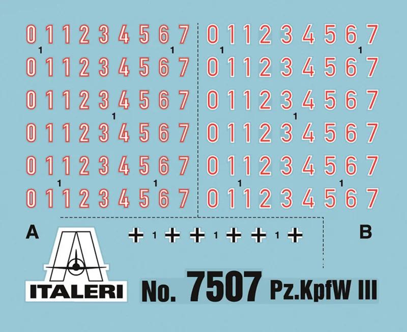 Italeri 1/72 Pzkpfw III Ausf J Model Kit — official product photo 3