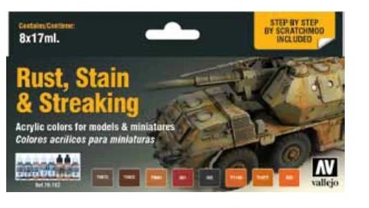 Vallejo Color Rust Stain Streaking Set8 — product photo