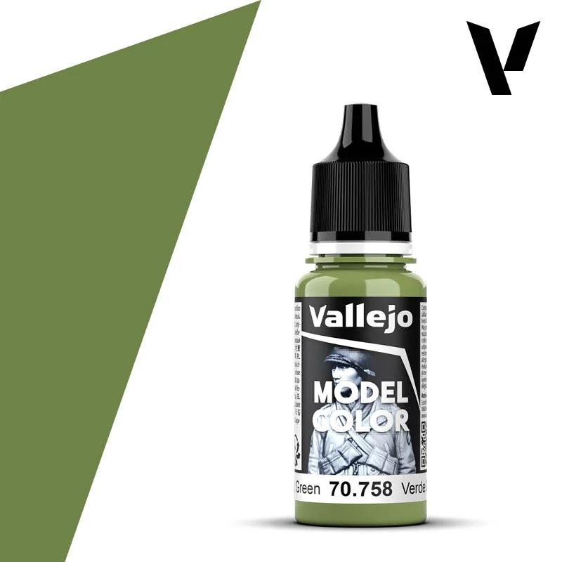 Vallejo Color Matt Bright Green 6pk — product photo