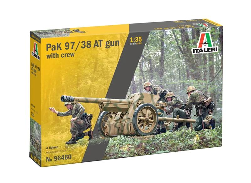Italeri 1/35 Pak 97 38 At Gun W Crew Model Kit — official product photo 1