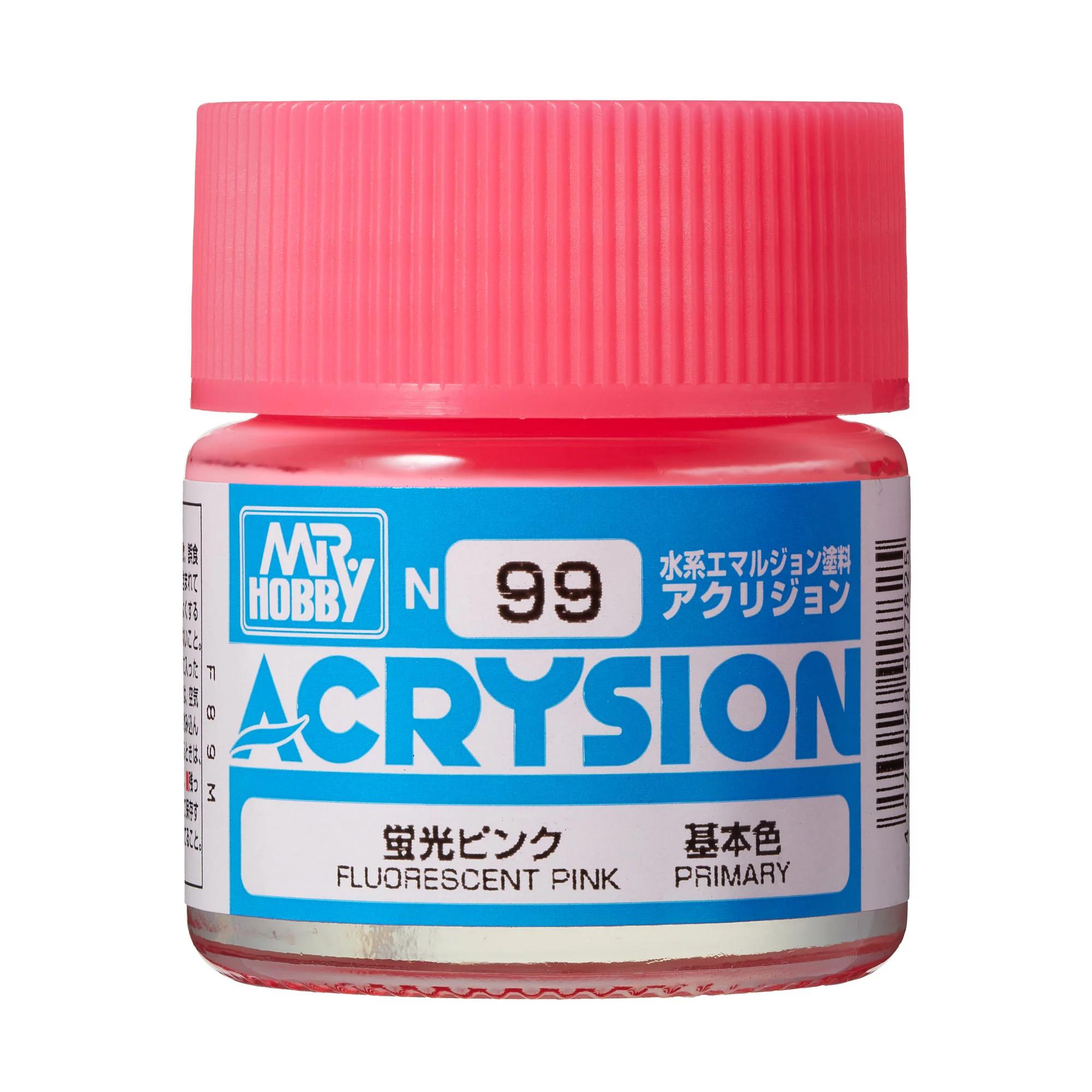 Mr. Hobby Acrysion N99 Fluorescent Pink 10ml — product photo