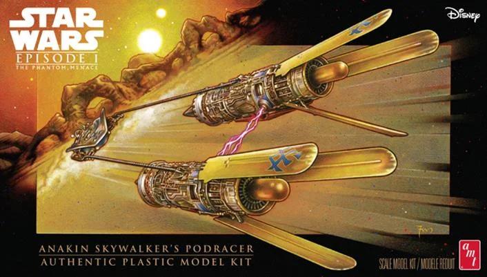 AMT Star Wars Phantom Menace Anakin Podracer Model Kit — box art