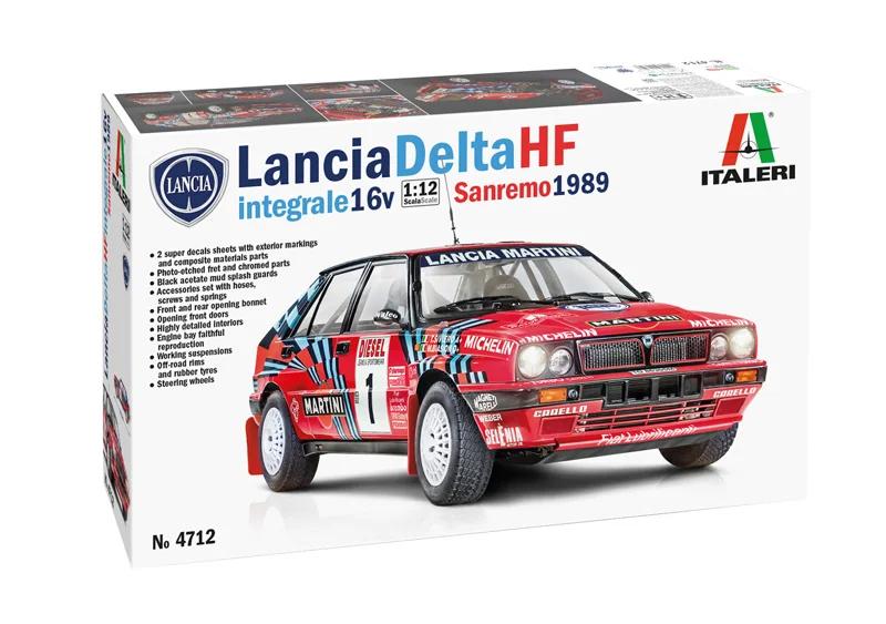 Italeri 1/12 Lancia Delta Hf 16v Sanremo 1989 Model Kit — official product photo 2