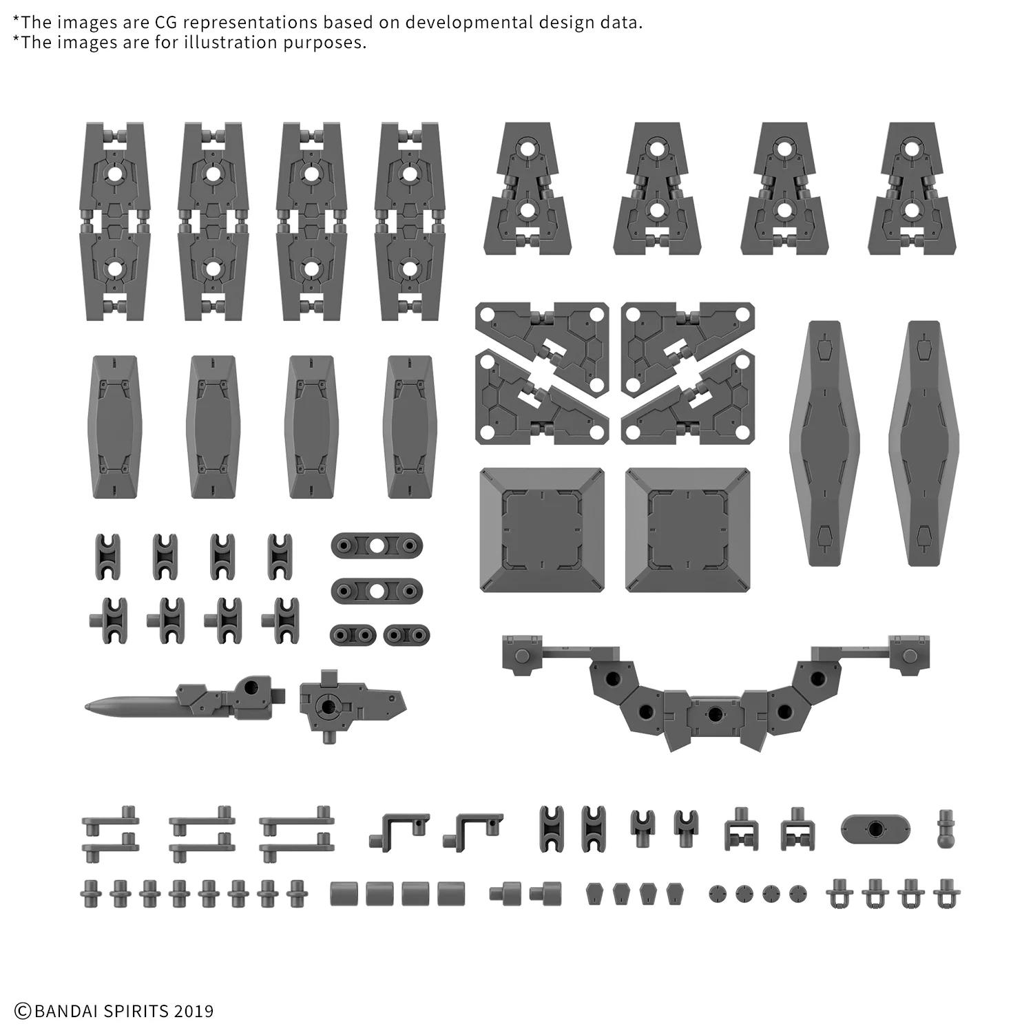 Bandai 1/144 30MM Option Parts Set 19 Multi Shield Model Kit — product photo