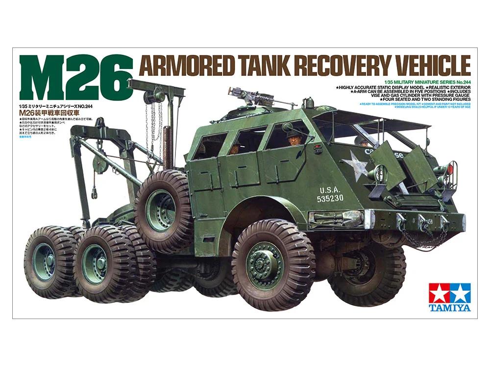 Tamiya 1/35 M-26 Armored Tank Recovery Model Kit — official product photo 1