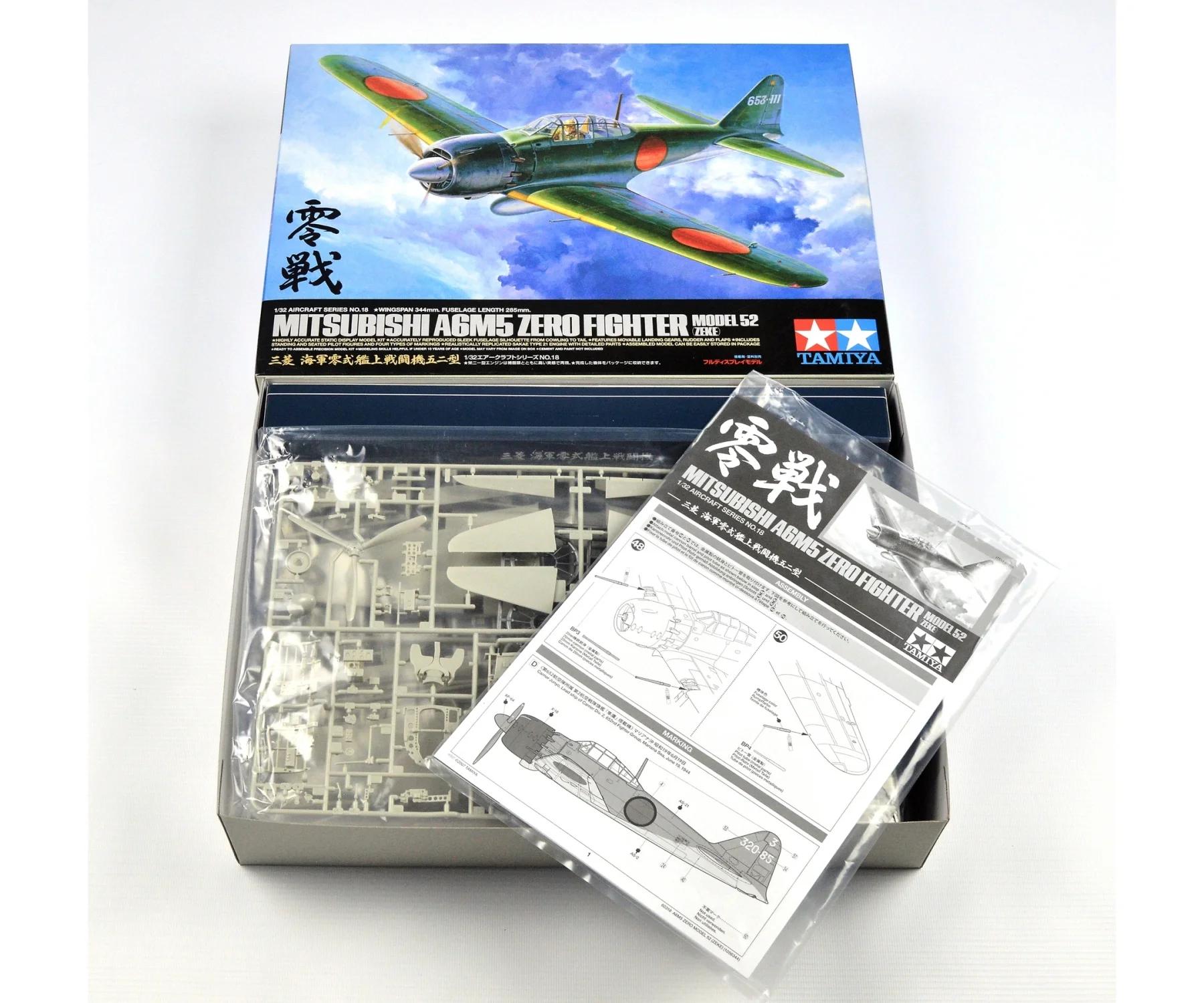 Tamiya 1/32 A6m5 Zero 52 Model Kit — official product photo 1