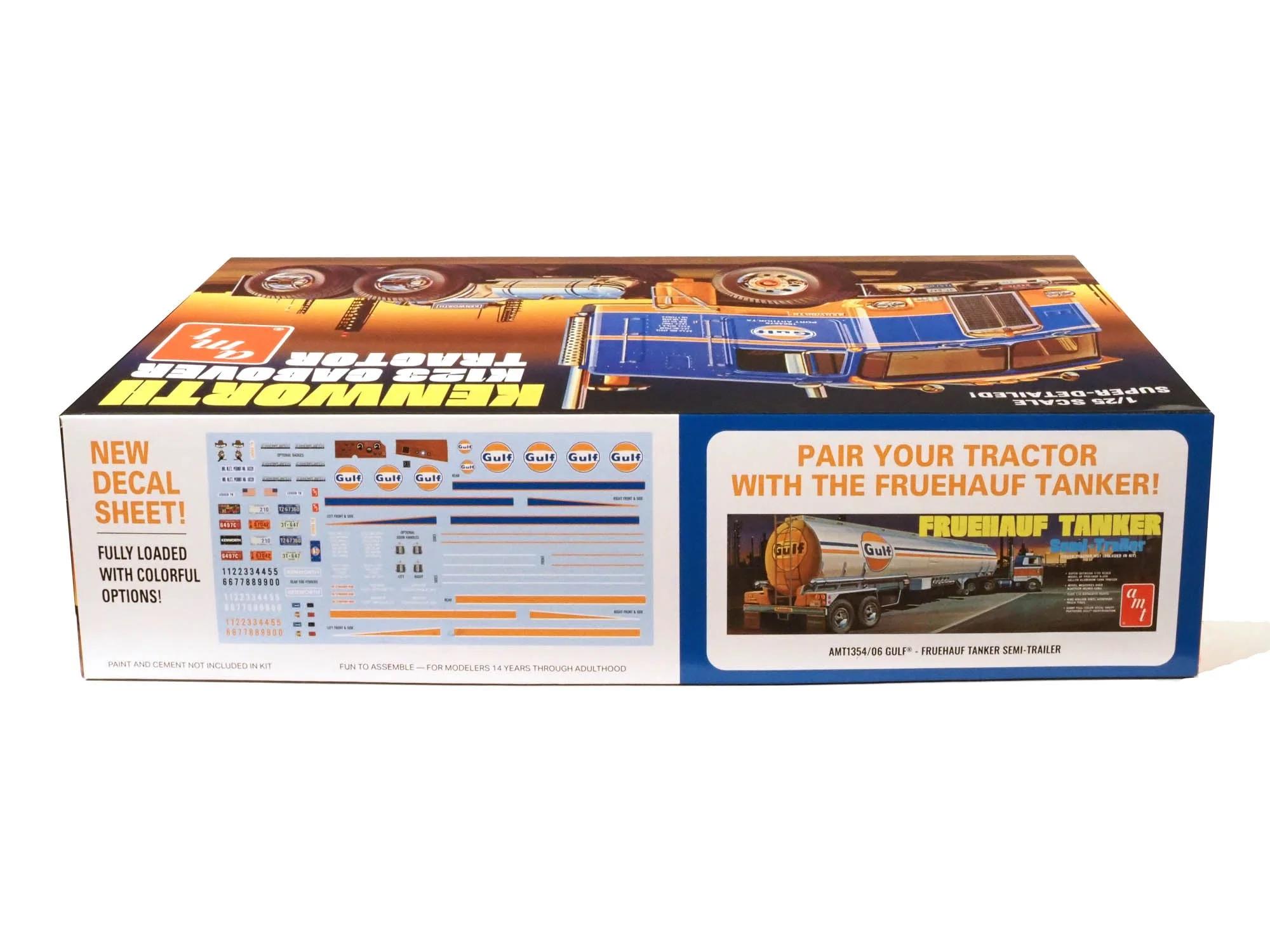 AMT 1/25 K-123 Kenworth Cabover Gulf Model Kit — official product photo 2