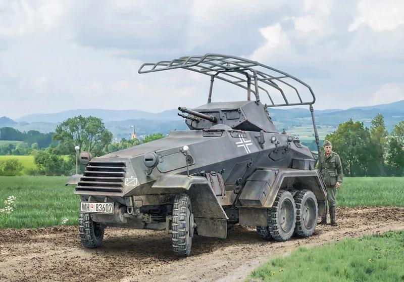 Italeri 1/72 SD Kfz 232 6 Rad Model Kit — official product photo 1