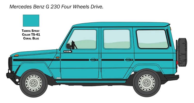 Italeri 1/24 Mercedes-benz G 230 Model Kit — official product photo 3