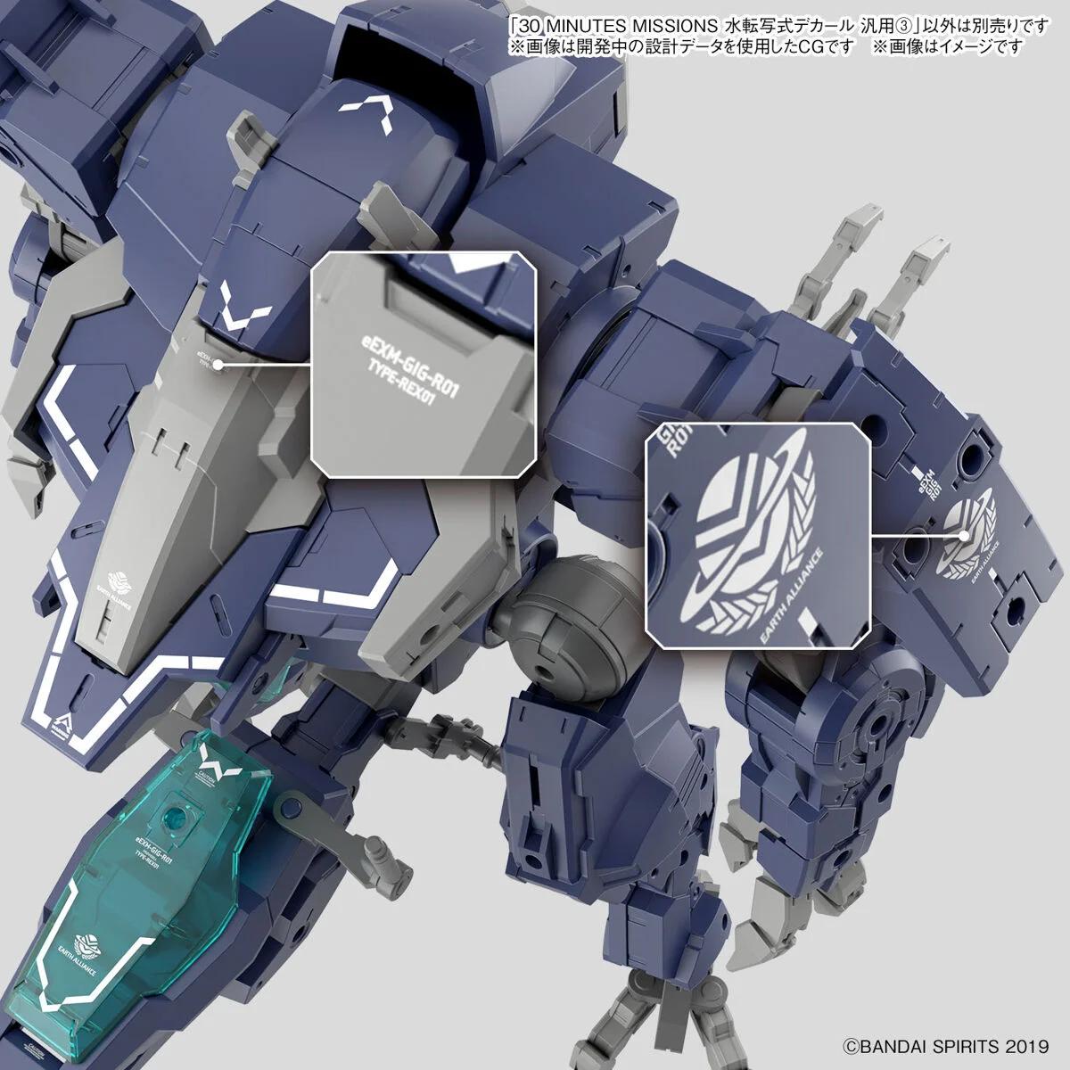 Bandai 1/144 30MM Decal Multiuse — official product photo 3