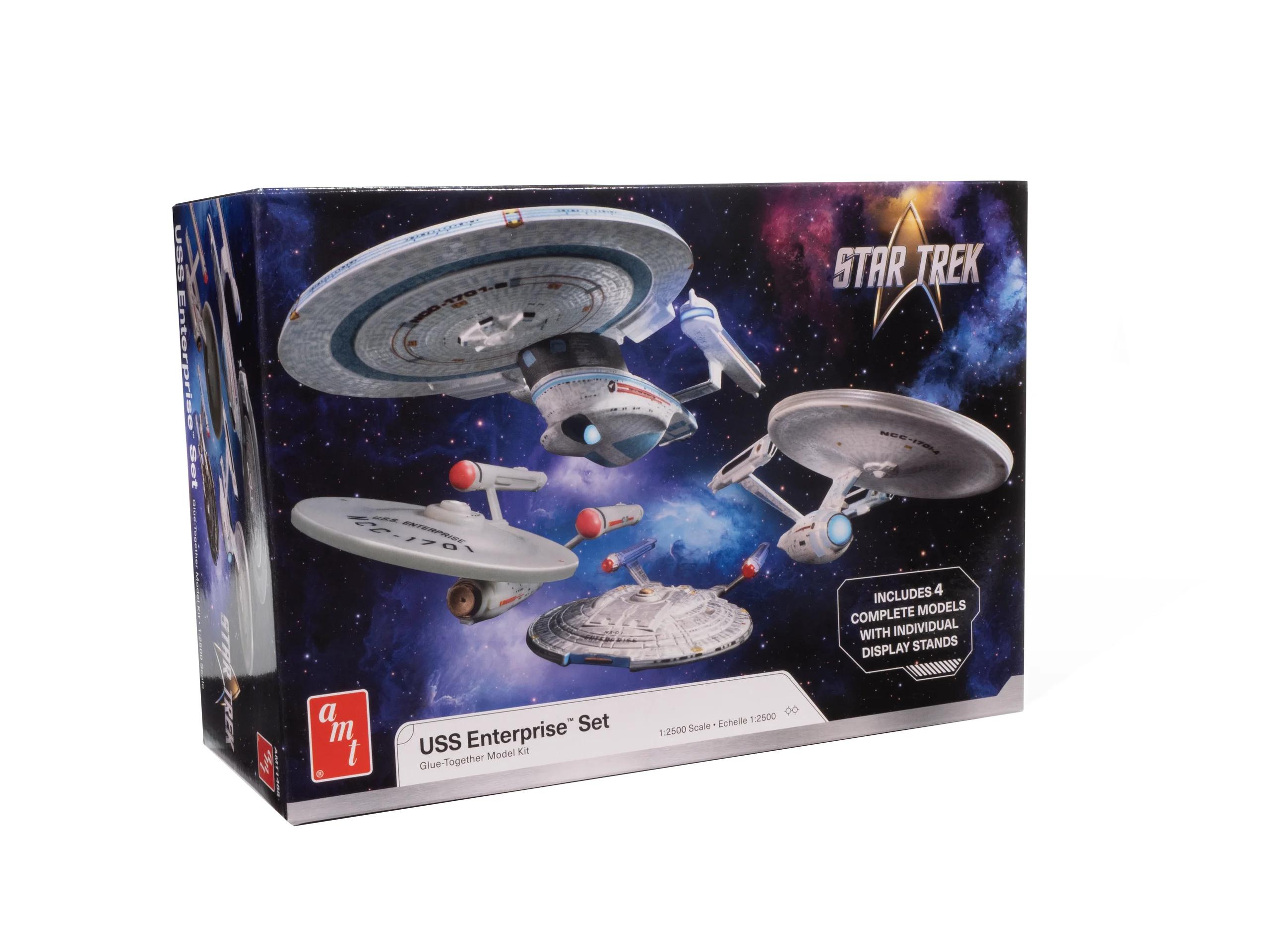 AMT 1/2500 Startrek Uss Enterprise 4pc Set Model Kit — official product photo 1