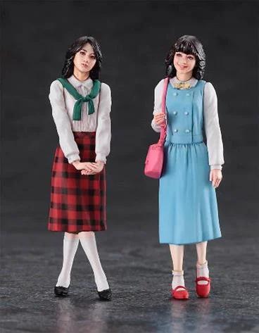 Hasegawa 1/24 80s Girls 2 Figures Model Kit — box art